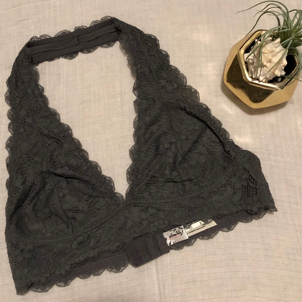 Free People Bralette, M, Grey